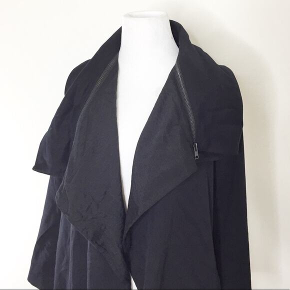 AllSaints Iona Lyocell Funnel Collar Zip Jacket 00 - Picture 5 of 8